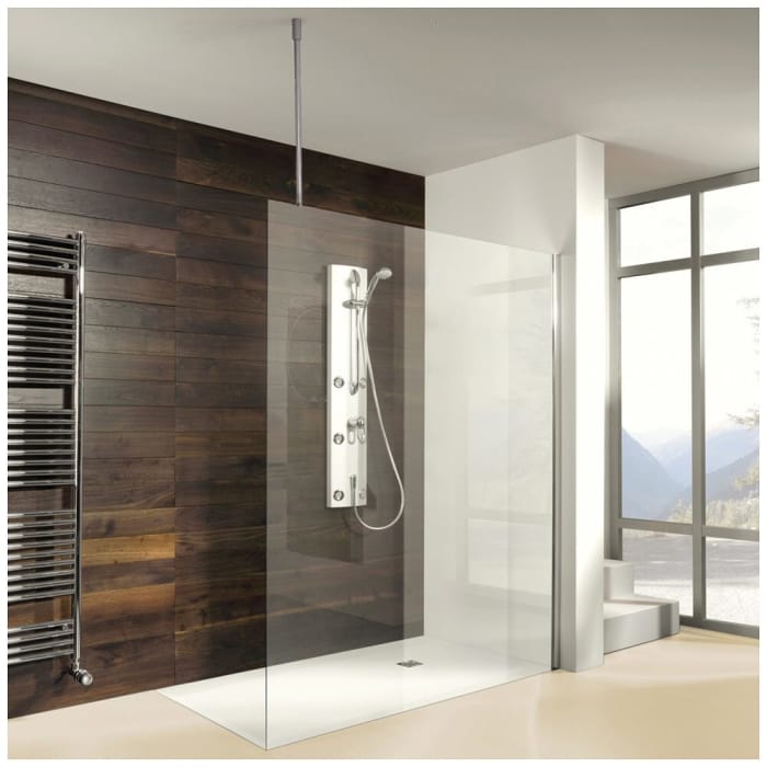 Breuer Entra Walk In Seitenwand mit Deckenstütze 140 cm