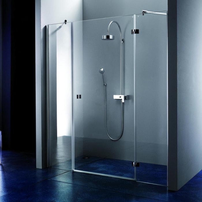 Breuer Espira Drehtür für Nische mit Frontseitenwand, Sondermaß, Anschlag rechts mit CER+ Beschichtung