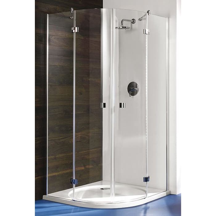 Breuer Espira Runddusche 4-teilig RD4 100 x 100 x 195 cm, Radius 55 cm