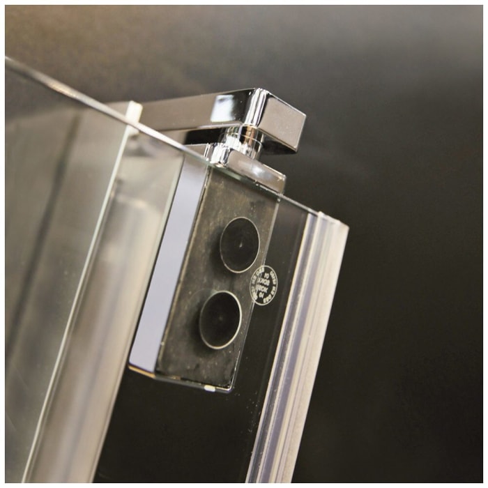 Breuer Europa Design Drehtür für Nische mit Frontseitenwand 140 cm, Anschlag rechts