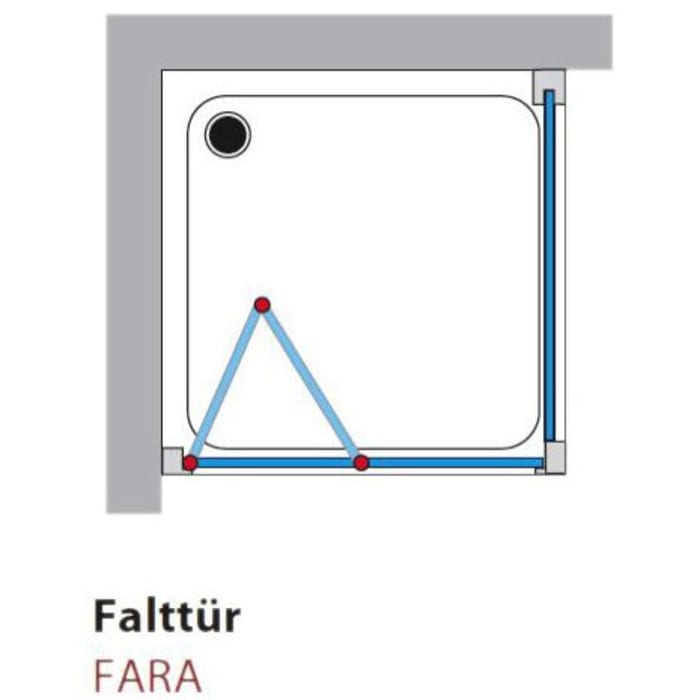 Breuer Fara Falttür FT 80 x 185 cm
