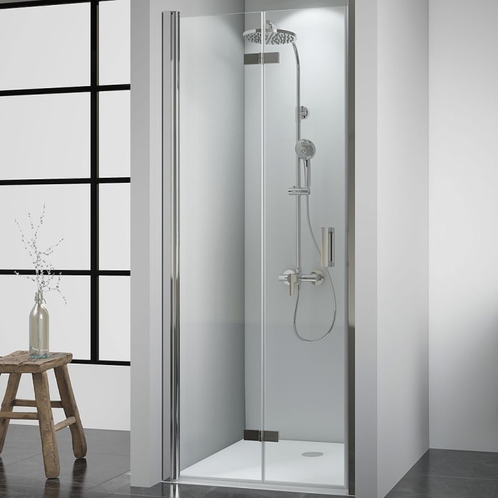 Breuer Panorama Drehfalttür für Nische Sondermaß, Anschlag links mit CER+ Beschichtung