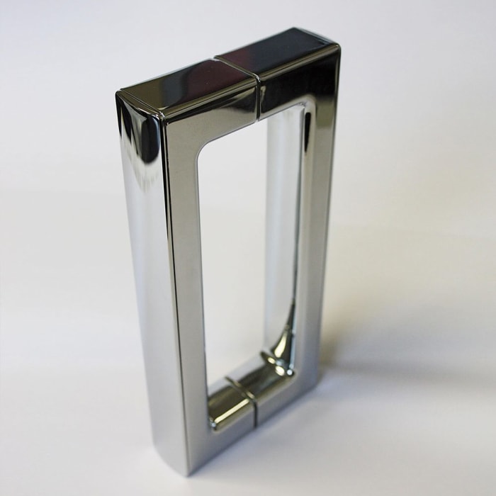 Breuer Panorama Drehtür mit Festteil und Nebenteil für Nische Sondermaß, Anschlag links