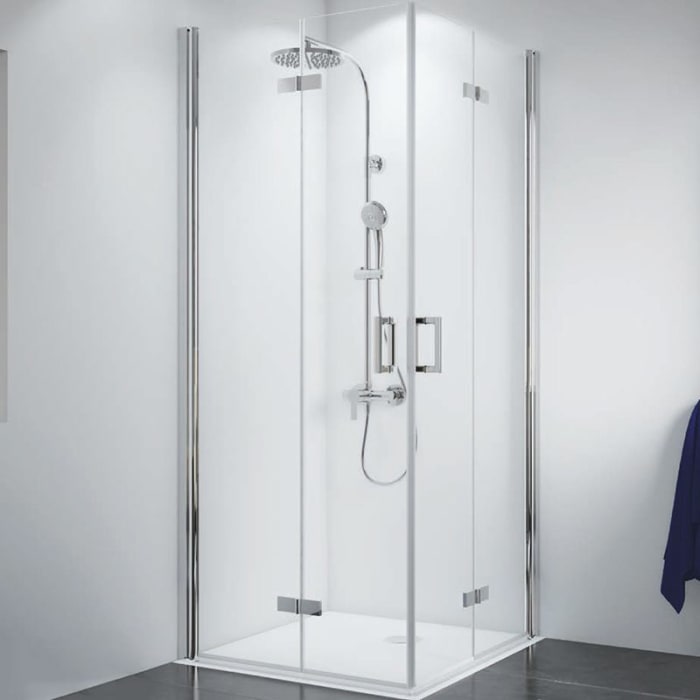 Breuer Panorama Eckeinstieg Drehfalttür 80 x 80 cm, mit CER+ Beschichtung