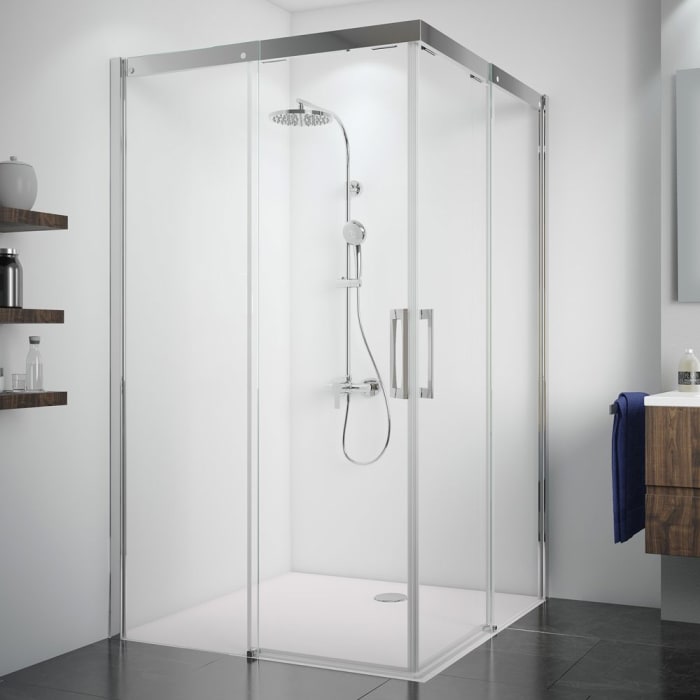 Breuer Panorama Eckeinstieg Schiebetüren 4-teilig, 100 x 100 cm