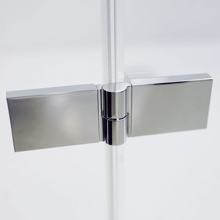 Breuer Panorama Runddusche Drehtür 4-teilig Radius 50, 100 x 90 cm, mit CER+ Beschichtung