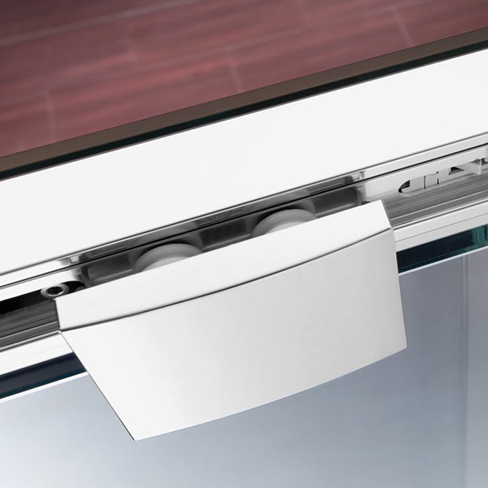 Breuer Panorama Soft & Silent Schiebetür 2-teilig für Nische 120 cm, Anschlag links mit CER+ Beschichtung