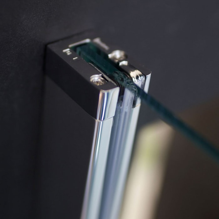 Breuer Panorama Soft & Silent Schiebetür 2-teilig für Seitenwand 120 cm, Anschlag links