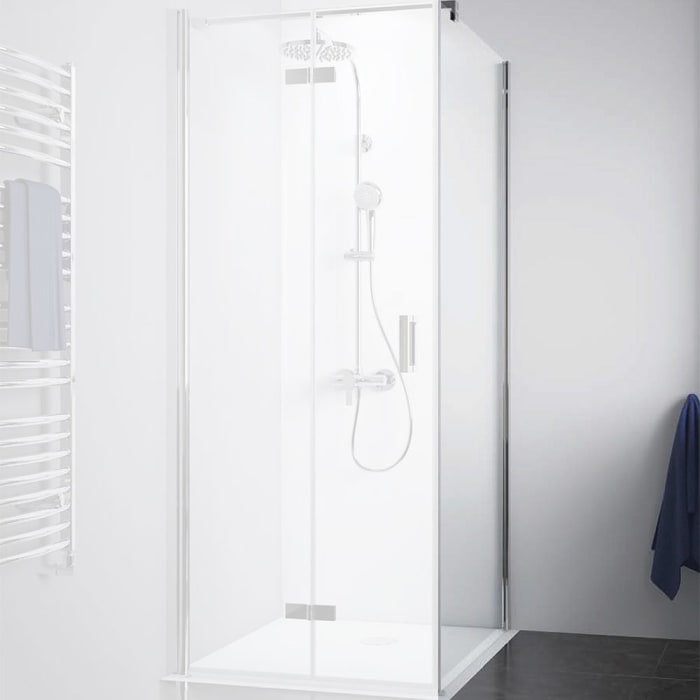 Breuer Panorama Seitenwand für Drehfalttür 75 cm, rechts