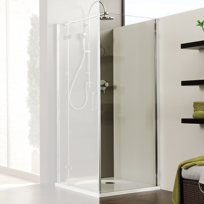 Breuer Panorama Seitenwand für Drehtür mit Festteil, Sondermaß mit CER+ Beschichtung