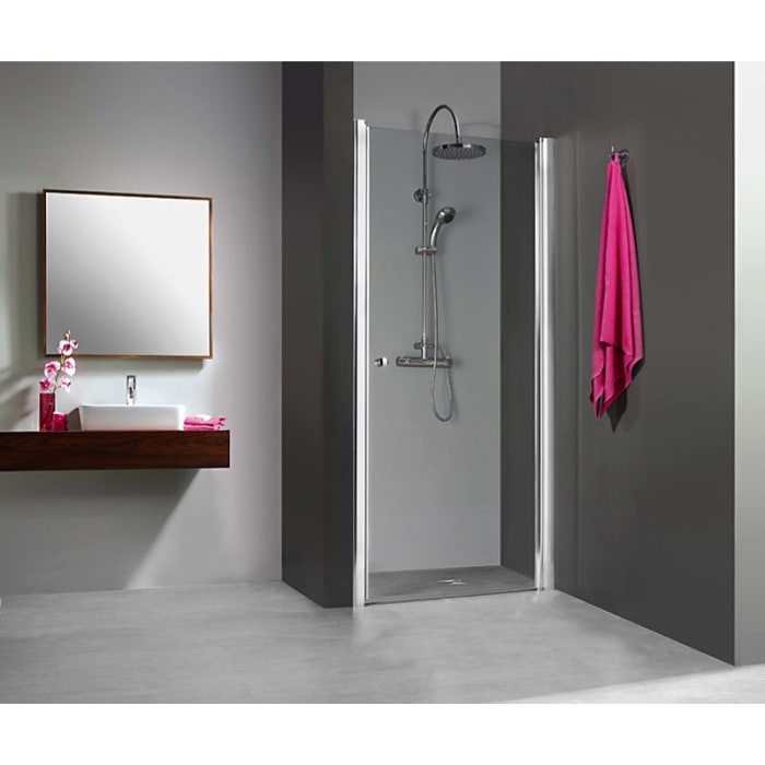 Breuer ELANA 6 Drehtür DT für Nische 75 x 200 cm, Anschlag links mit CER+ Beschichtung