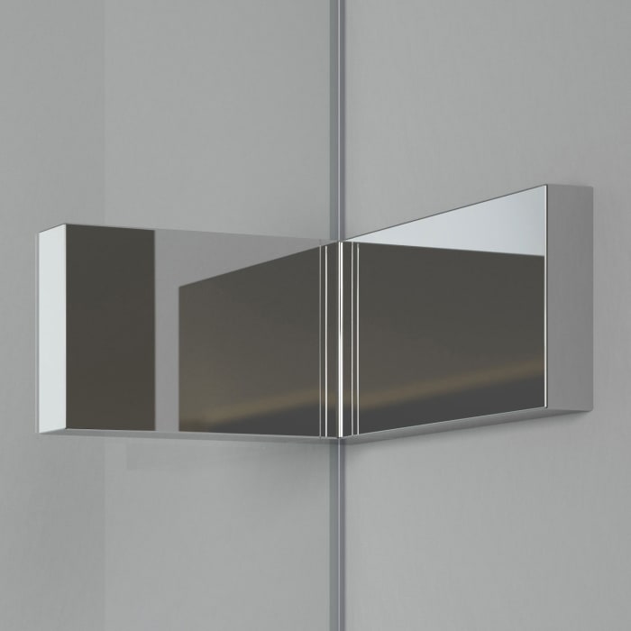 Breuer Panorama Walk-In Seitenwand SW-alleinstehend, rahmenlos, Sondermaß