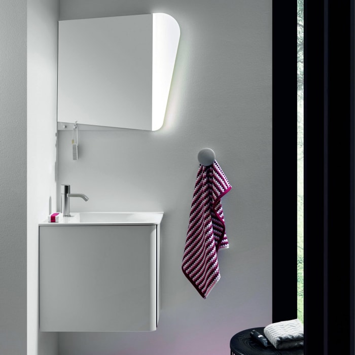 burgbad Badu Leuchtspiegel mit LED-Beleuchtung 60 cm, Version rechts