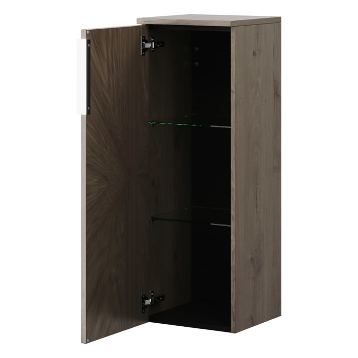 burgbad Eqio Halbhoher Schrank 35 x 32 x 96 cm Links, mit Griff G0146