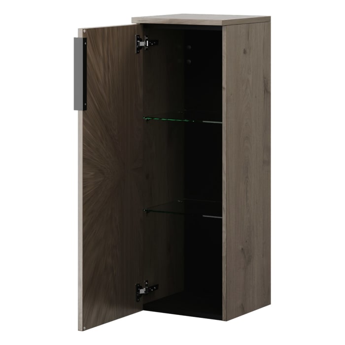 burgbad Eqio Halbhoher Schrank 35 x 32 x 96 cm Links, mit Griff G0200