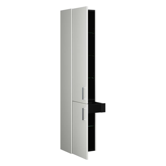 burgbad Eqio Hochschrank 35 x 32 x 176 cm Links, mit Stangengriff P95