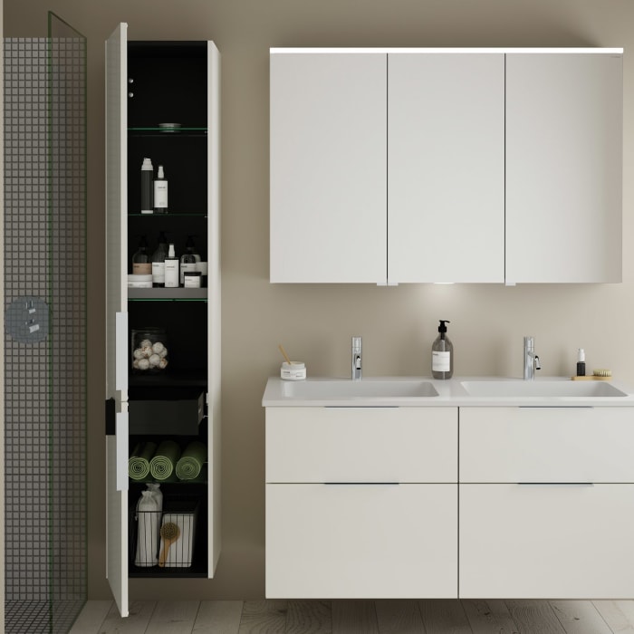 burgbad Eqio Hochschrank 35 x 32 x 176 cm Links, mit Griff G0146