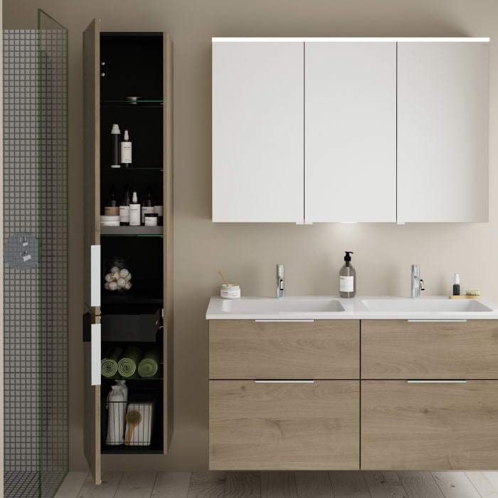 burgbad Eqio Hochschrank 35 x 32 x 176 cm Links, mit Griff G0146