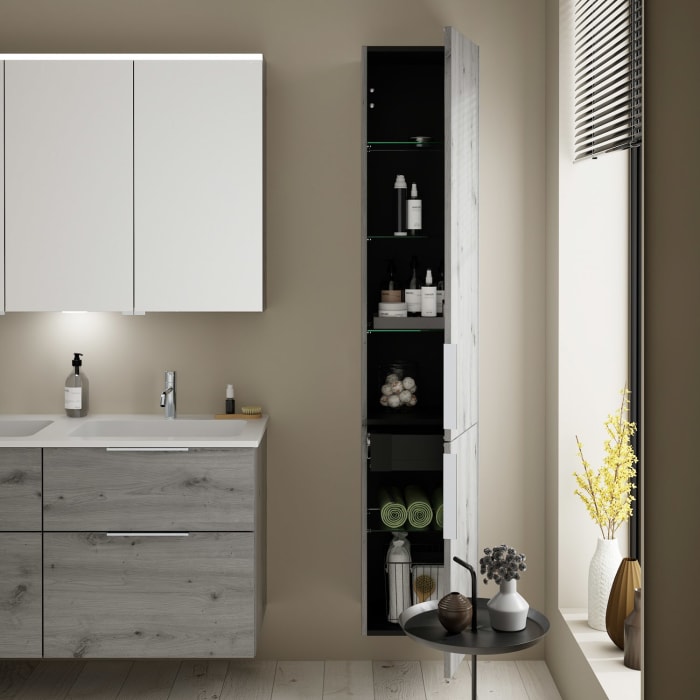 burgbad Eqio Hochschrank 35 x 32 x 176 cm Rechts, mit Griff G0146