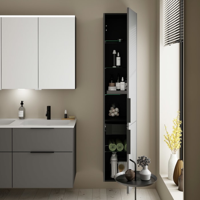 burgbad Eqio Hochschrank 35 x 32 x 176 cm Rechts, mit Griff G0200