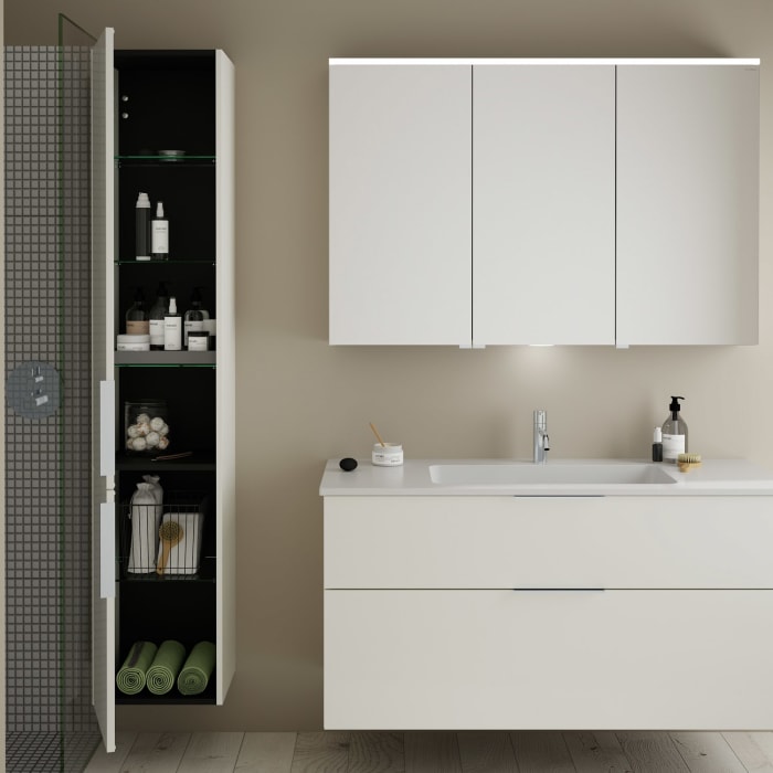 burgbad Eqio Hochschrank 35 x 32 x 176 cm Links, mit Griff G0146