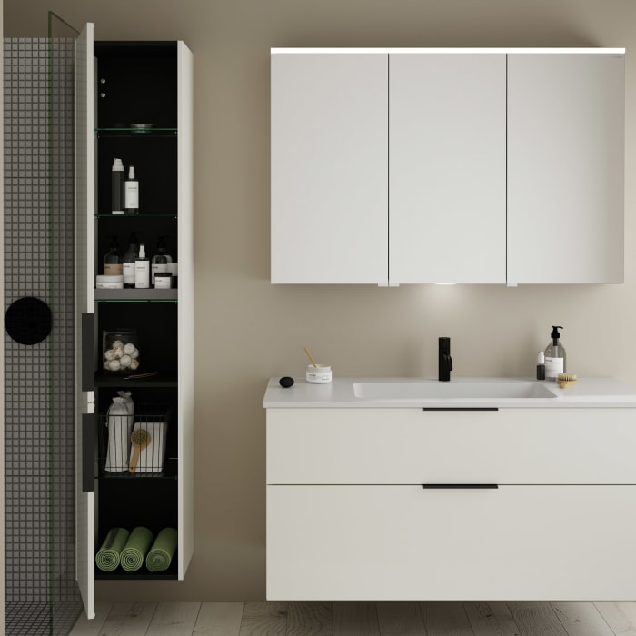 burgbad Eqio Hochschrank 35 x 32 x 176 cm Links, mit Griff G0200