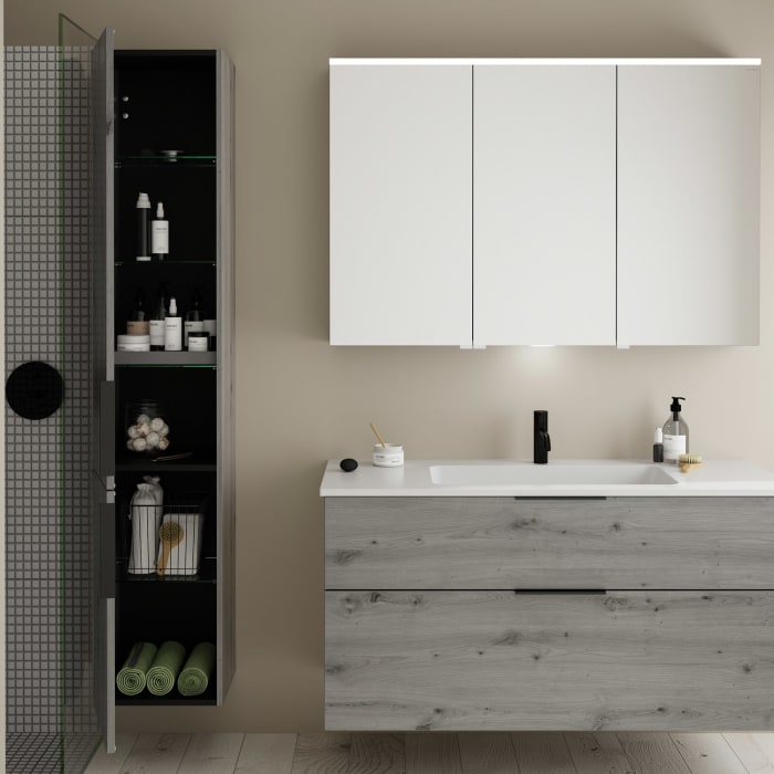 burgbad Eqio Hochschrank 35 x 32 x 176 cm Links, mit Griff G0200