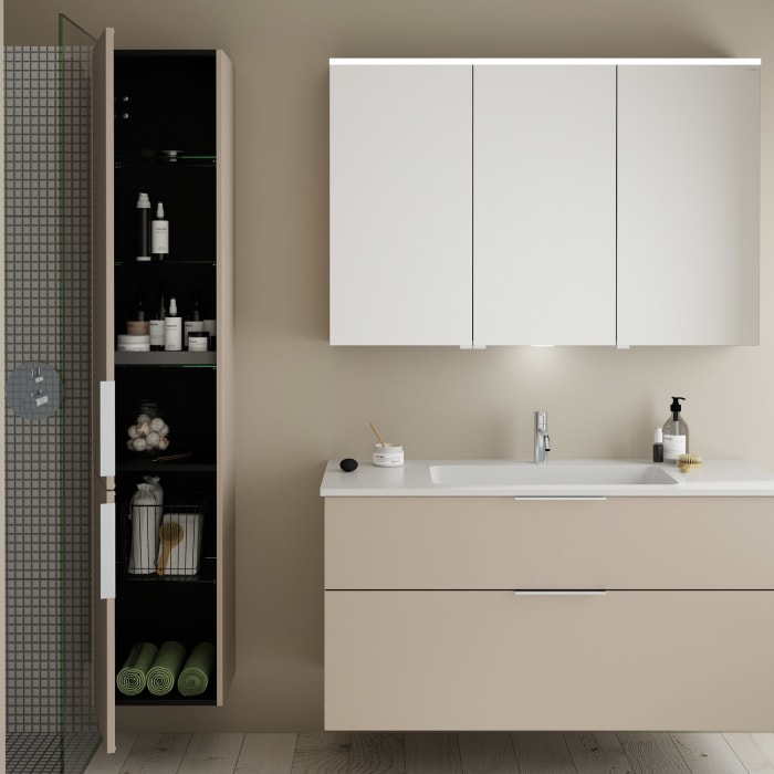 burgbad Eqio Hochschrank 35 x 32 x 176 cm Links, mit Griff G0146