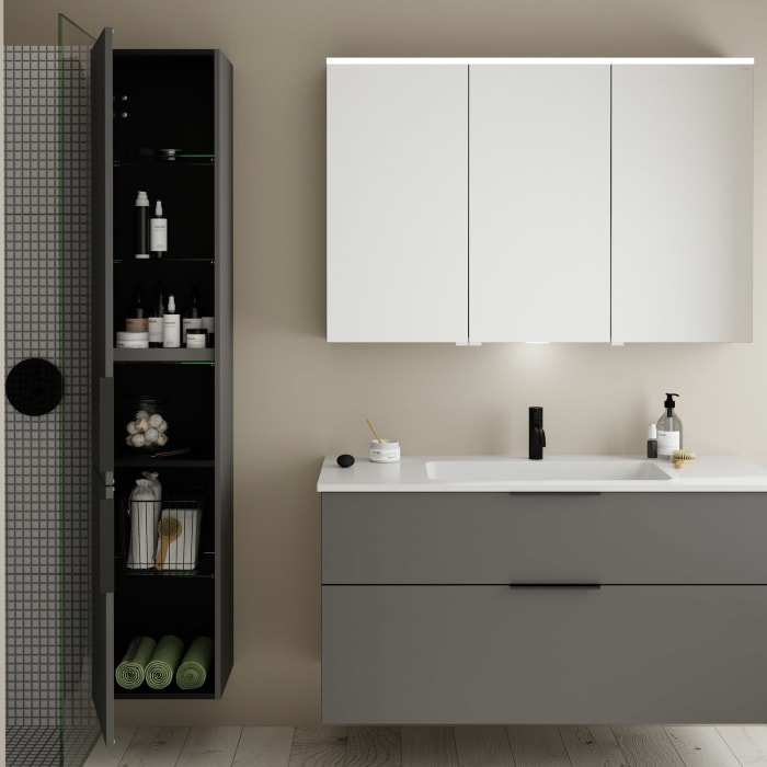 burgbad Eqio Hochschrank 35 x 32 x 176 cm Links, mit Griff G0200