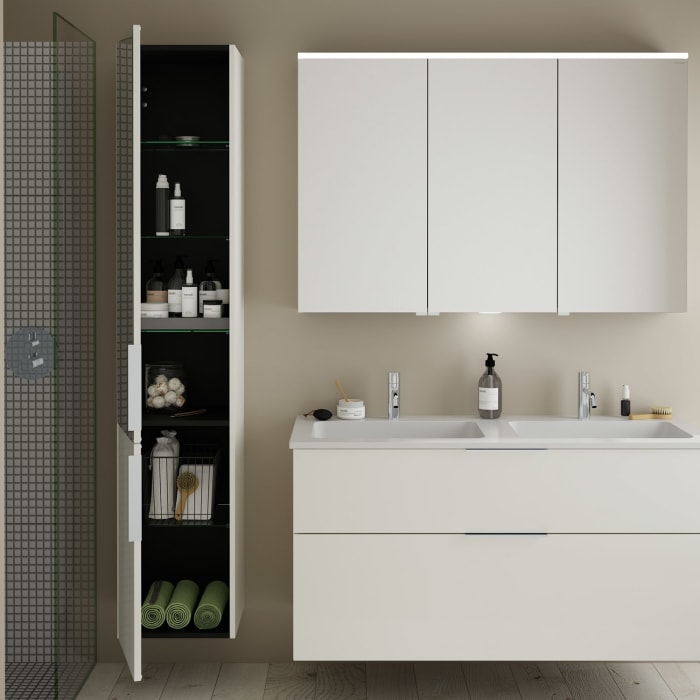 burgbad Eqio Hochschrank 35 x 32 x 176 cm Links, mit Griff G0146