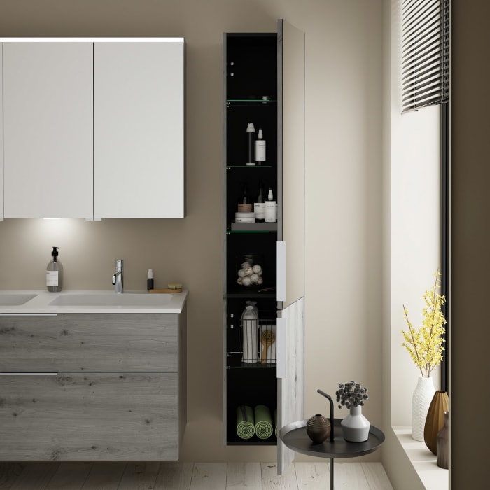 burgbad Eqio Hochschrank 35 x 32 x 176 cm Rechts, mit Griff G0146