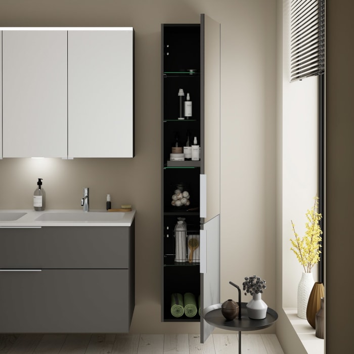 burgbad Eqio Hochschrank 35 x 32 x 176 cm Rechts, mit Griff G0146