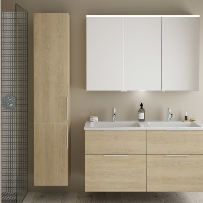 burgbad Eqio Hochschrank 35 x 32 x 176 cm Links, mit Griff G0146