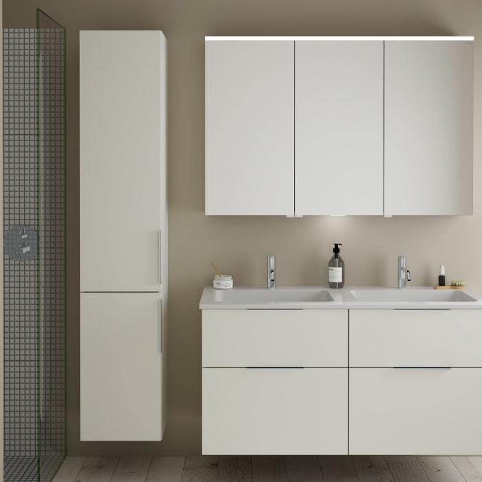 burgbad Eqio Hochschrank 35 x 32 x 176 cm Links, mit Griff G0146