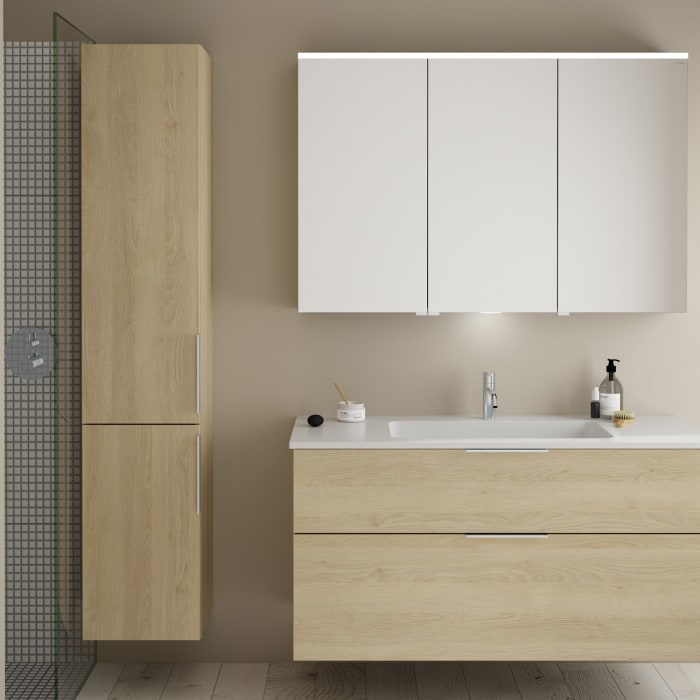 burgbad Eqio Hochschrank 35 x 32 x 176 cm Links, mit Griff G0146