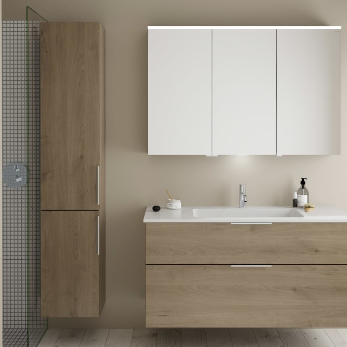 burgbad Eqio Hochschrank 35 x 32 x 176 cm Links, mit Griff G0146