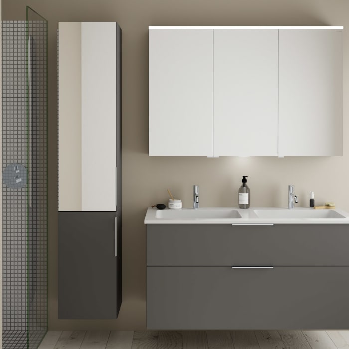 burgbad Eqio Hochschrank 35 x 32 x 176 cm Links, mit Griff G0146