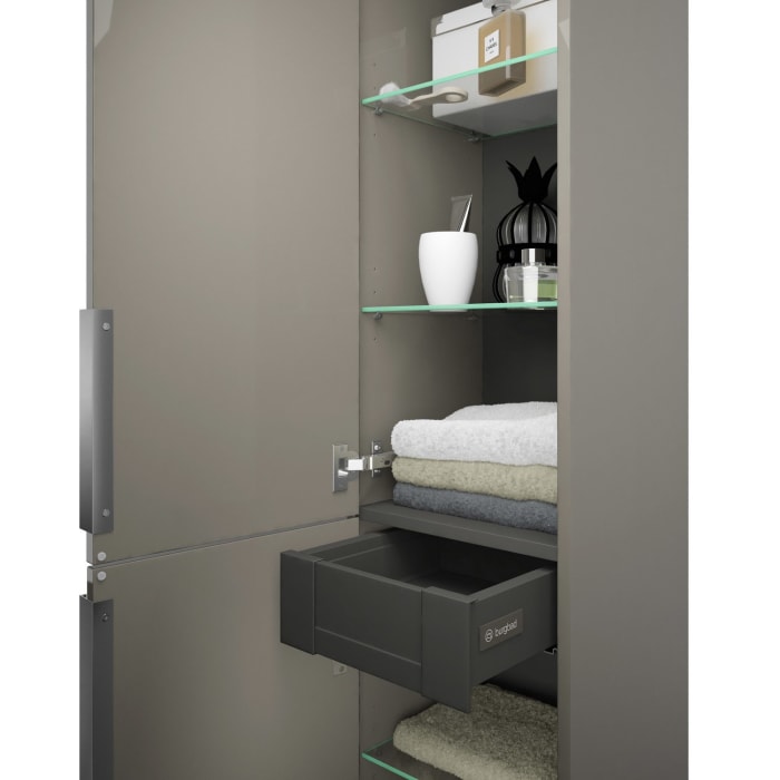 burgbad Eqio Hochschrank 35 x 32 x 176 cm Links, mit Griff G0146
