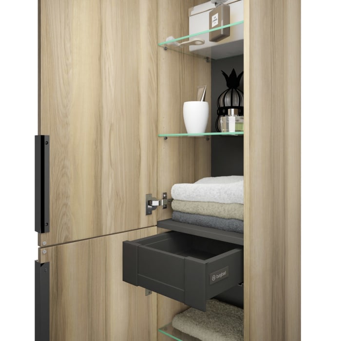 burgbad Eqio Hochschrank 35 x 32 x 176 cm Links, mit Griff G0146