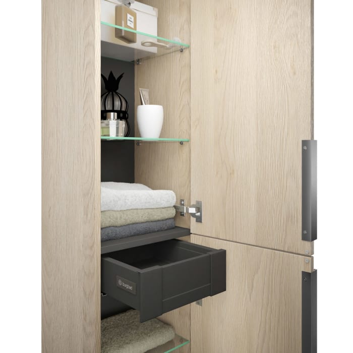 burgbad Eqio Hochschrank 35 x 32 x 176 cm Rechts, mit Griff G0146