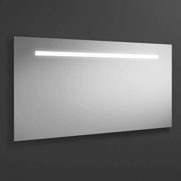 burgbad Eqio Badspiegel mit LED Beleuchtung in Chromoptik – 120 x 60 cm