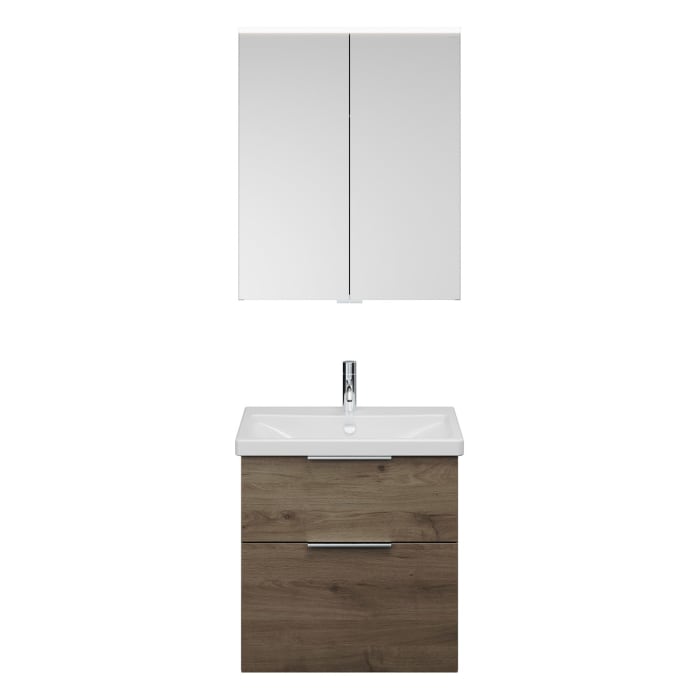 burgbad Eqio Möbelkombination inkl. Keramik-Waschtisch 65 cm, mit Griff G0146