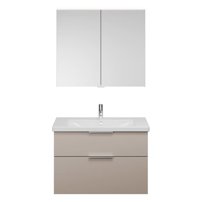 burgbad Eqio Möbelkombination inkl. Keramik-Waschtisch 93 cm, mit Griff G0146