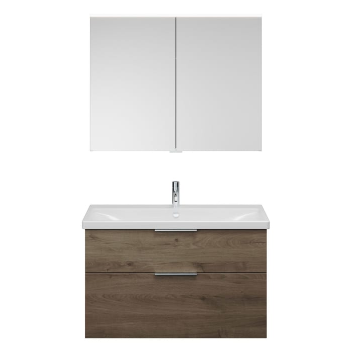 burgbad Eqio Möbelkombination inkl. Keramik-Waschtisch 103 cm, mit Griff G0146