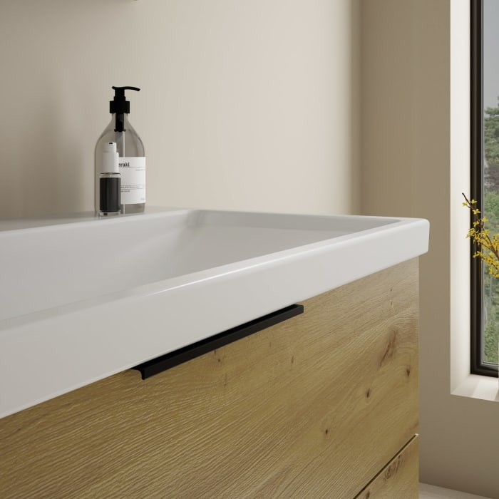 burgbad Eqio Möbelkombination inkl. Keramik-Waschtisch 103 cm, mit Griff G0200