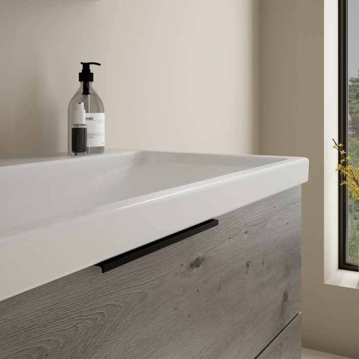 burgbad Eqio Möbelkombination inkl. Keramik-Waschtisch 103 cm, mit Griff G0200