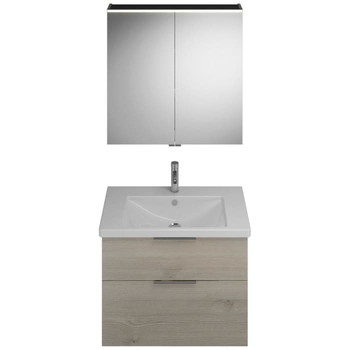 burgbad Eqio Möbelkombination inkl. Keramik-Waschtisch 83 cm, mit Griff G0146