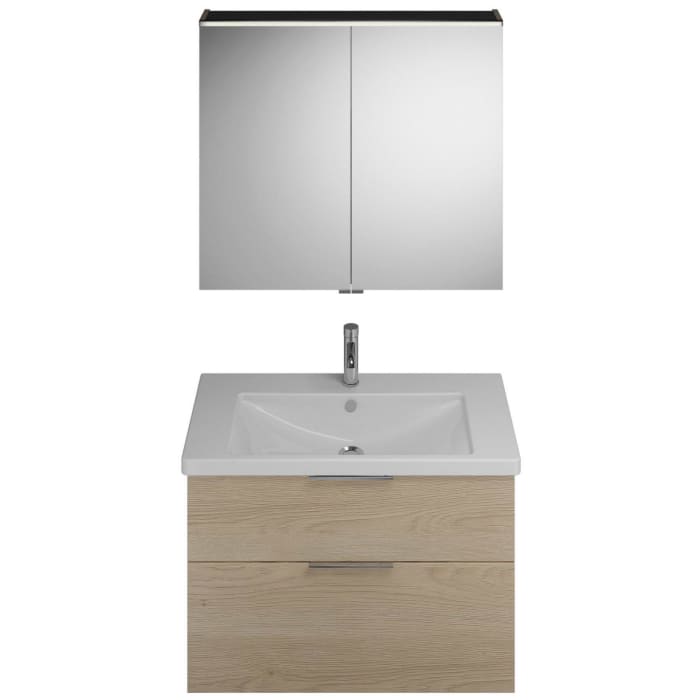 burgbad Eqio Möbelkombination inkl. Keramik-Waschtisch 93 cm, mit Griff G0146