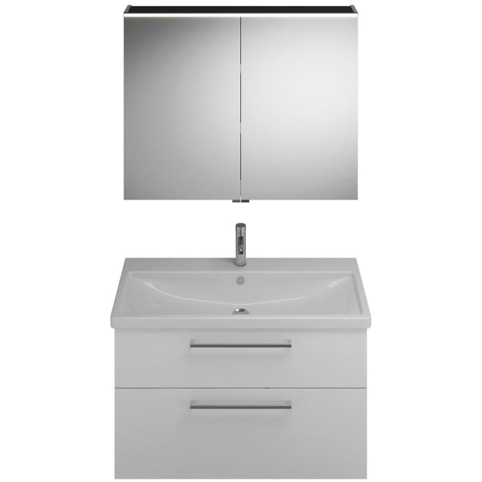 burgbad Eqio Möbelkombination inkl. Keramik-Waschtisch 103 cm, mit Stangengriff P95