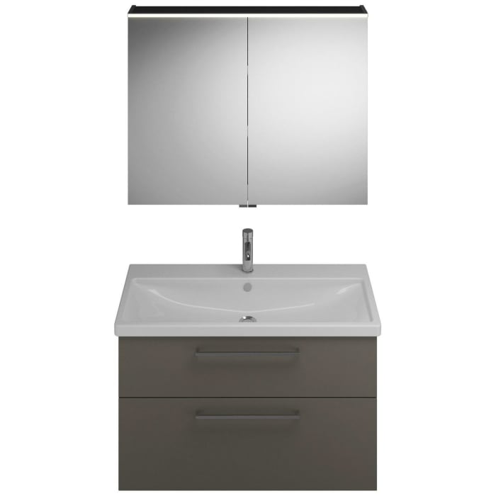 burgbad Eqio Möbelkombination inkl. Keramik-Waschtisch 103 cm, mit Stangengriff P95